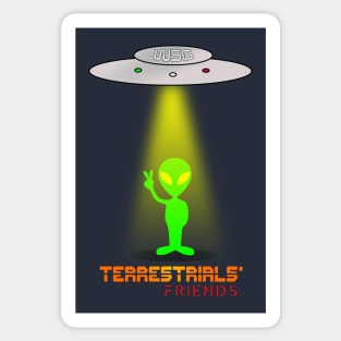 Aliens - Terrestrials' friends Sticker